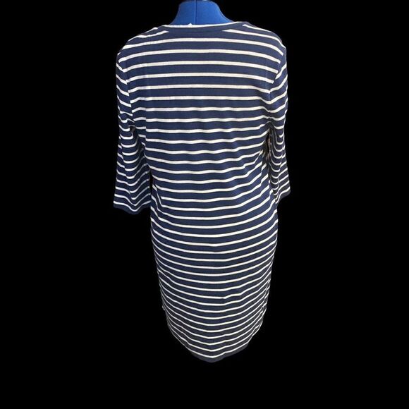 OLD NAVY Blue & White Striped Nautical Dress Size Large - Picture 11 of 11